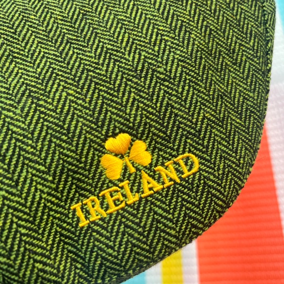 ✨🥳 Ireland Embroidered Green Herringbone Cap - Men’s Women’s Versatile Hat - Picture 9 of 16